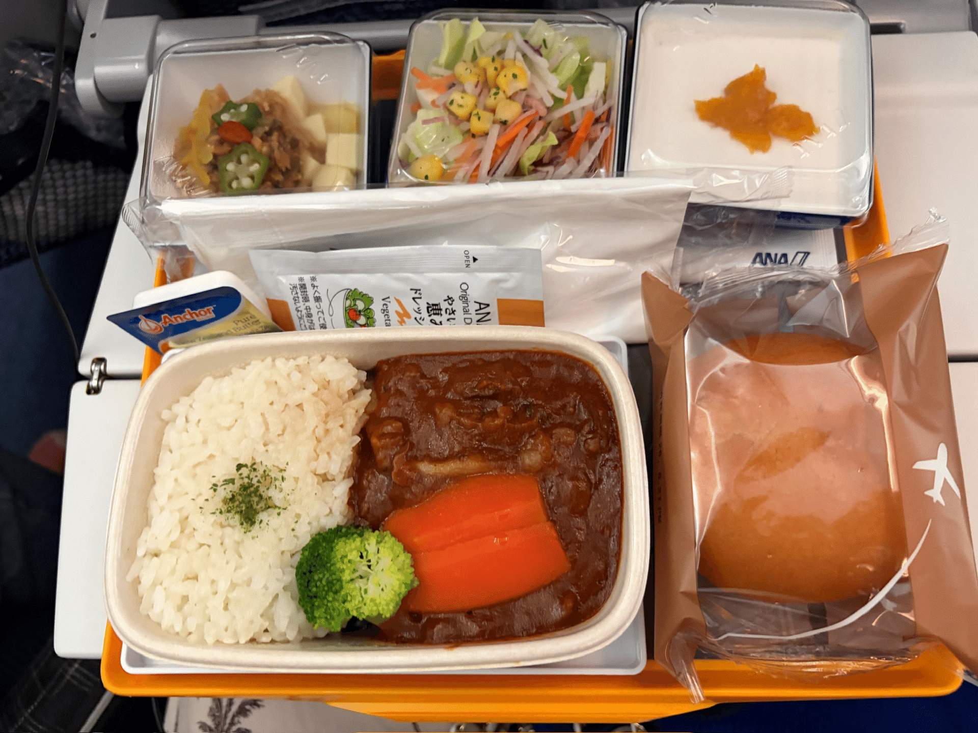 ANA機内食 ハッシュドビーフ（羽田→台北）