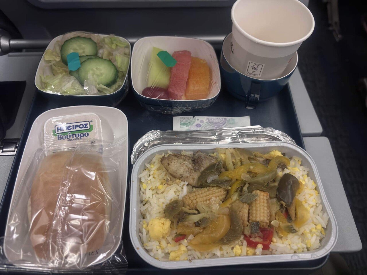 Air China 機内食 チキンライス