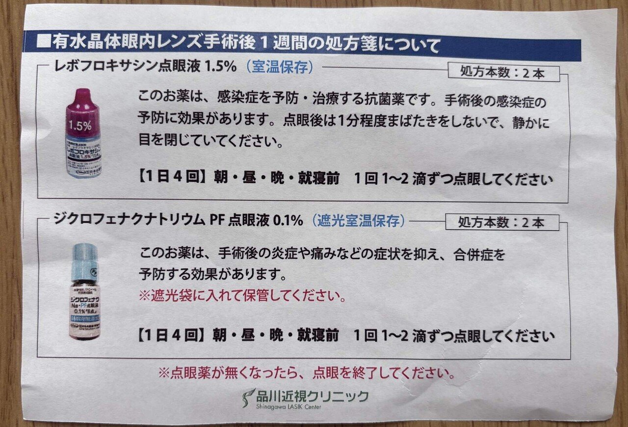 ICL手術1週間検診の様子