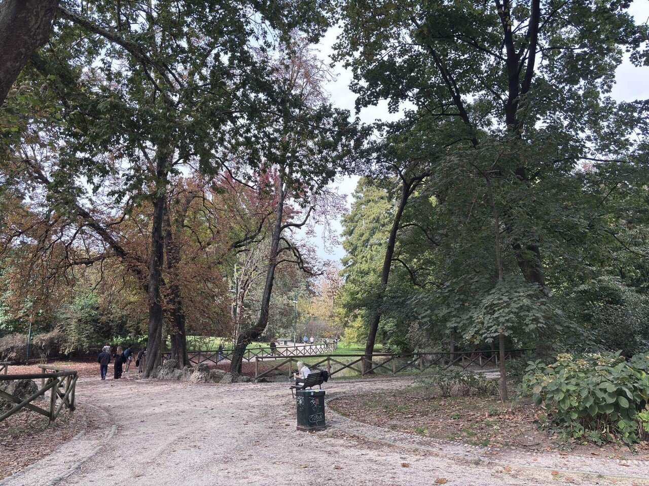 スフォルツェスコ城に隣接する公園