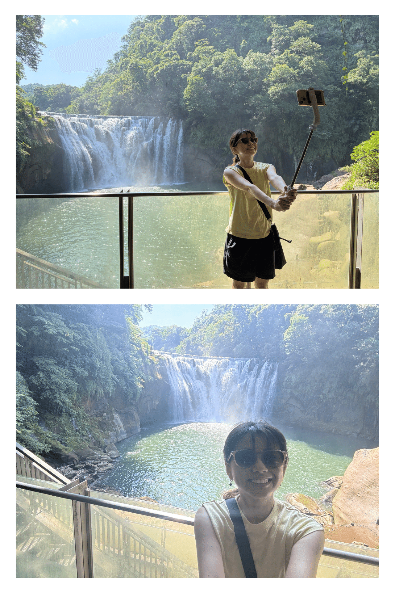 十分で自撮り棒を使って撮影した写真