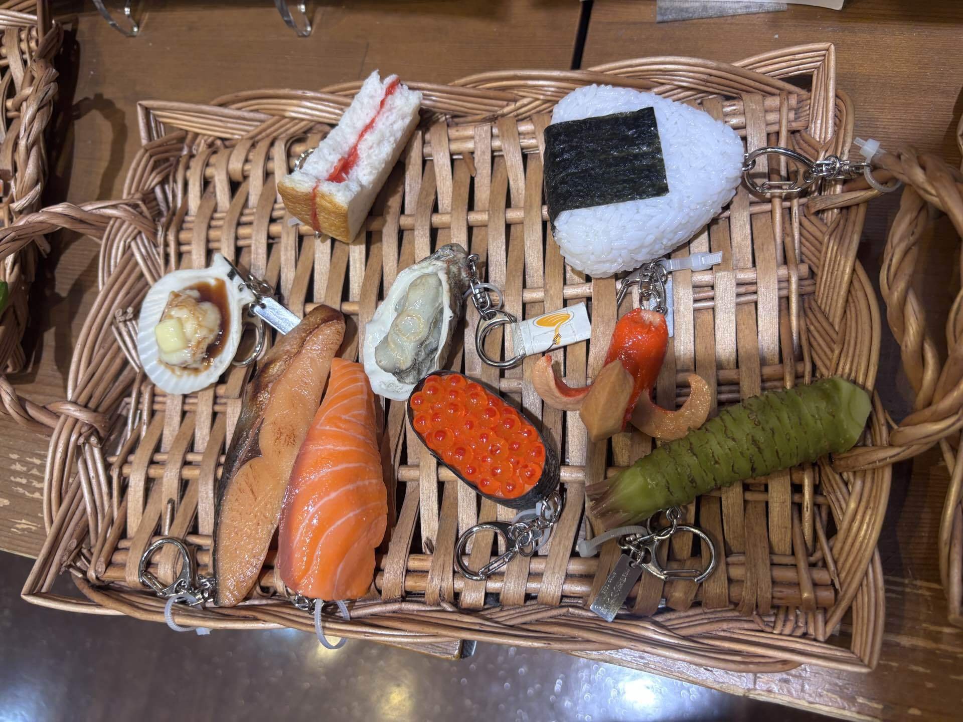お寿司の食品サンプルキーホルダー