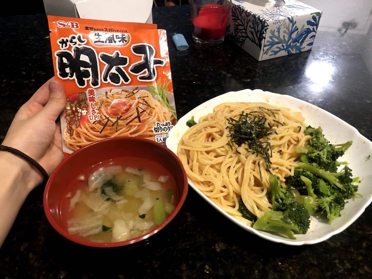 カナダ・トロント滞在中に作ったパスタ
