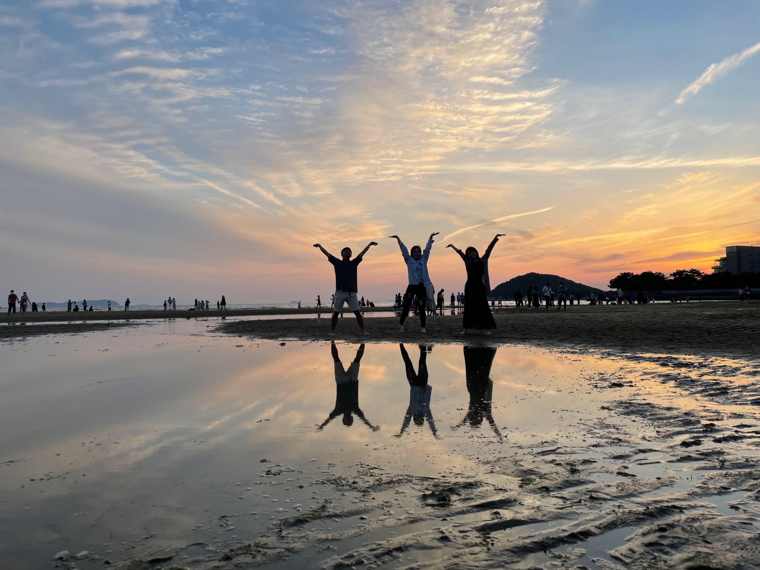 父母ヶ浜の夕暮れ