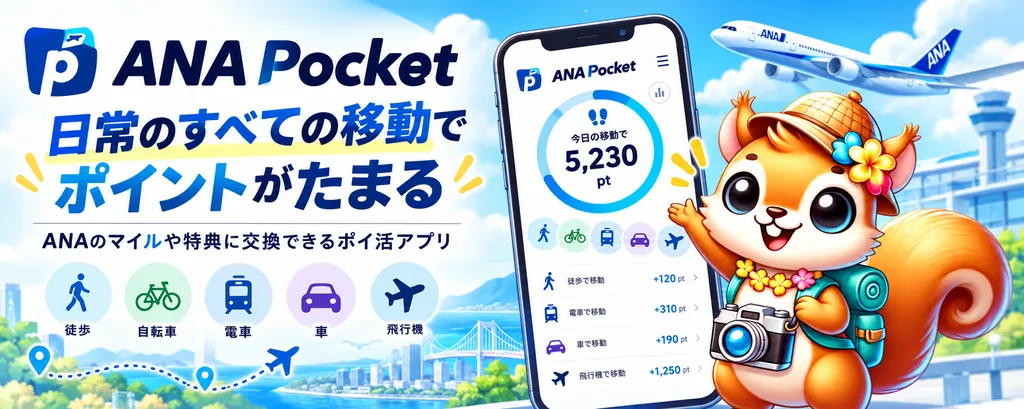 ANA Pocket｜日常のすべての移動でポイントがたまる